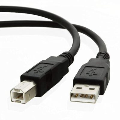 ANAMICO USB 2.0 Cable A Male to B Male High-Speed Printer Scanner Cable - 1.5 Meter (Black)